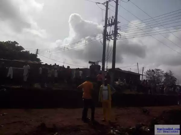 Photos: Two Thieves Electrocuted To Death While Stealing Electric Cables In Owerri